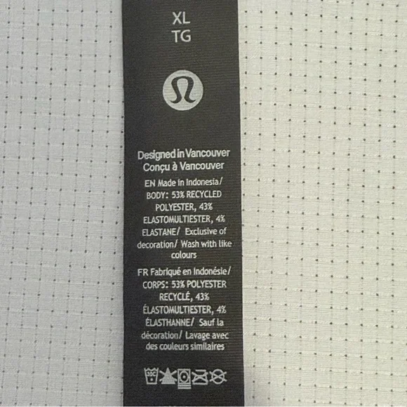 lululemon Airing Easy SS Button Down Shirt XL Light Gray - Picture 9 of 12